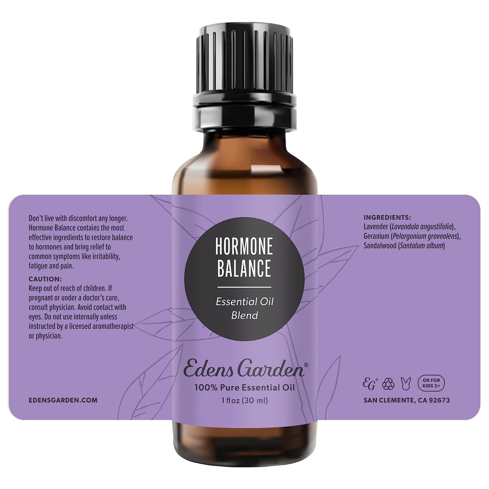 Edens Garden Hormone Balance bedtime diffusion—promotes peaceful end to the day.