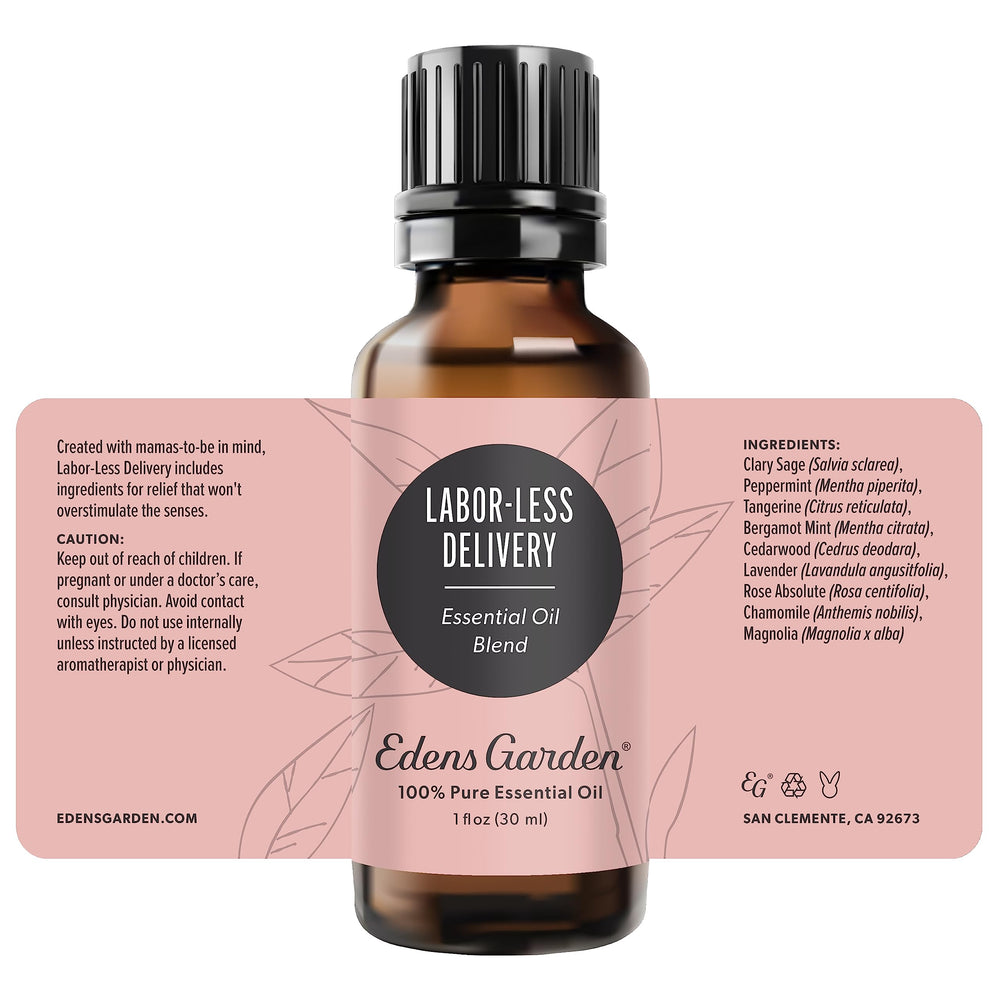 Rose and Magnolia imagery in Edens Garden Labor-Less Delivery blend