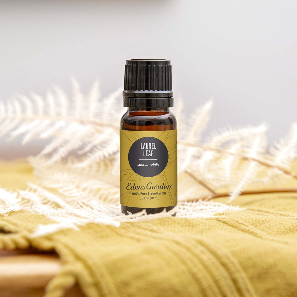 Edens Garden Laurel Leaf essential oil dropper ready for precise dilution.