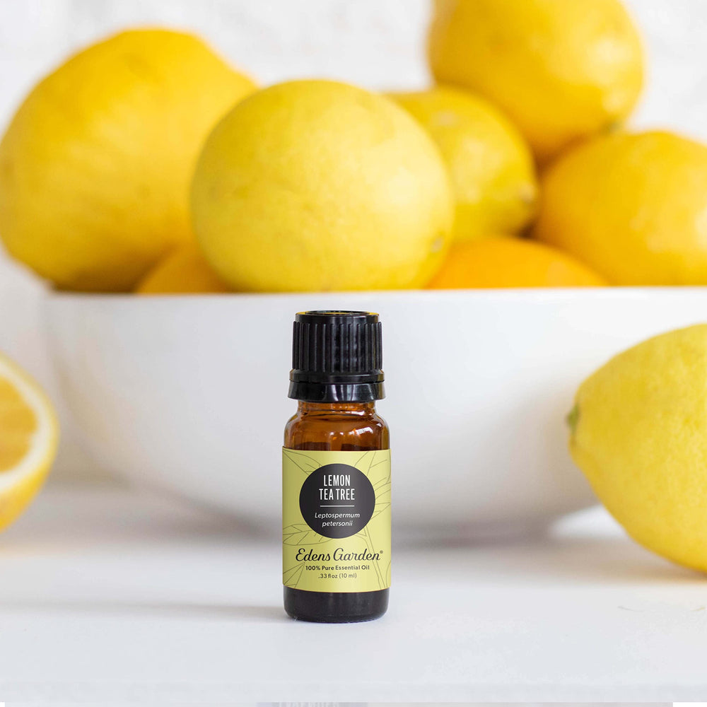 Edens Garden Lemon Tea Tree diffuser setup showing fresh aroma options.