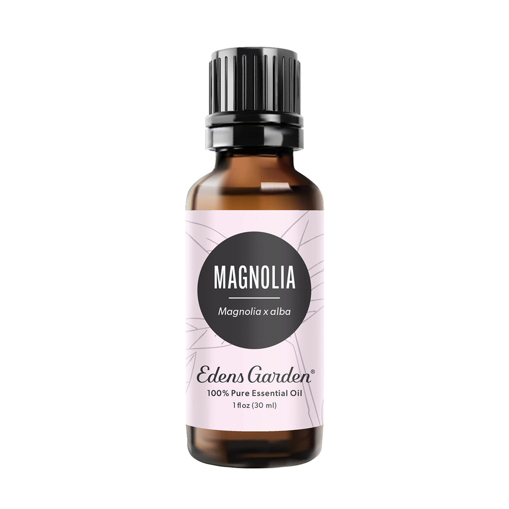 Edens Garden Magnolia essential oil bottle ready for diffusion and aroma