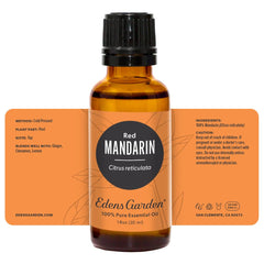 Edens Garden Mandarin-Red gift-packaging - attractive presentation for gifting aroma lovers.