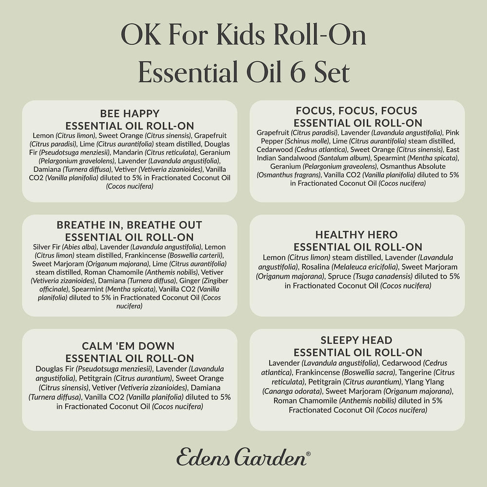 Edens Garden OK For Kids Bedtime Routine roll-on eases night ritual
