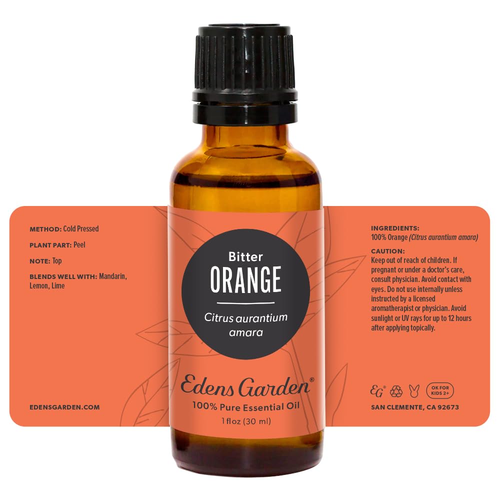 Edens Garden orange-bitter oil adding citrus freshness to a room.