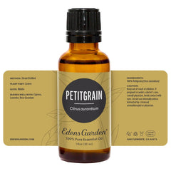 Edens Garden Petitgrain packaging image suitable for gifting.