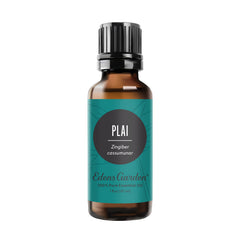 Edens Garden Plai essential oil bottle displaying pure oil for a calming ambiance.