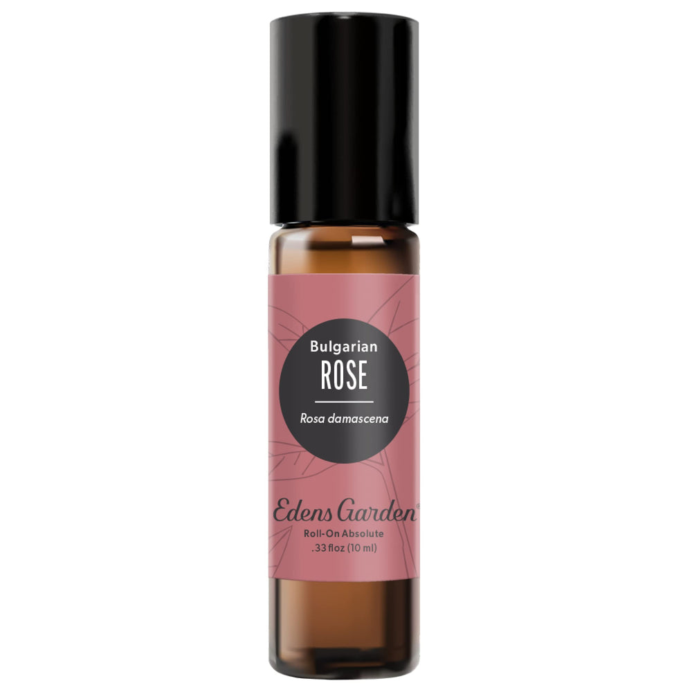 Edens Garden Rose Bulgarian Absolute Roll-On bottle ready for calming rituals