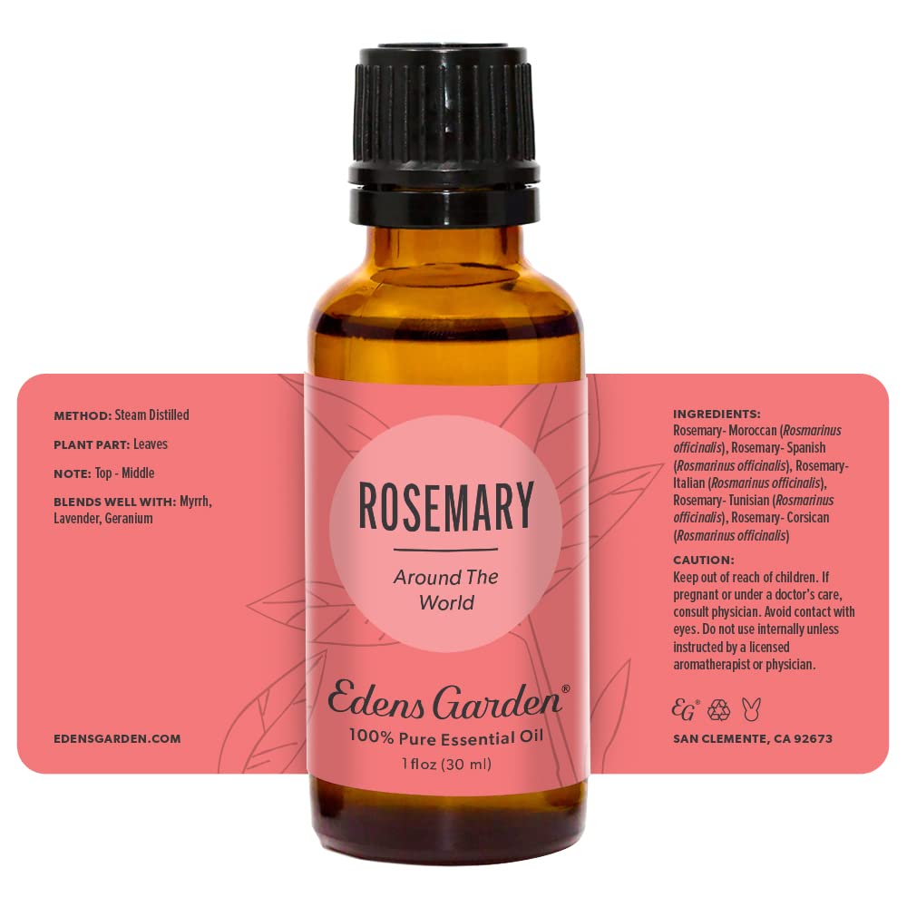 Edens Garden Rosemary Around The World herbaceous aroma with diffused glow