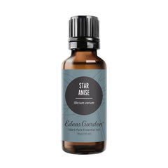 Edens Garden Star Anise essential oil bottle ready for diffuser use to create a cozy atmosphere.