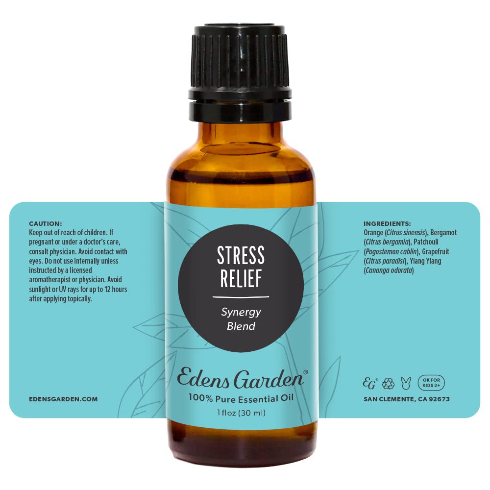 Edens Garden Stress-Relief routine setup demonstrates easy daily use.