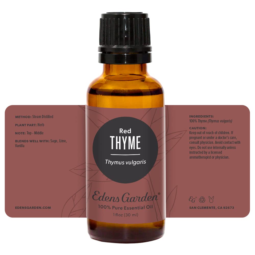 Edens Garden Thyme-Red oil suitable for candle fragrance blends.