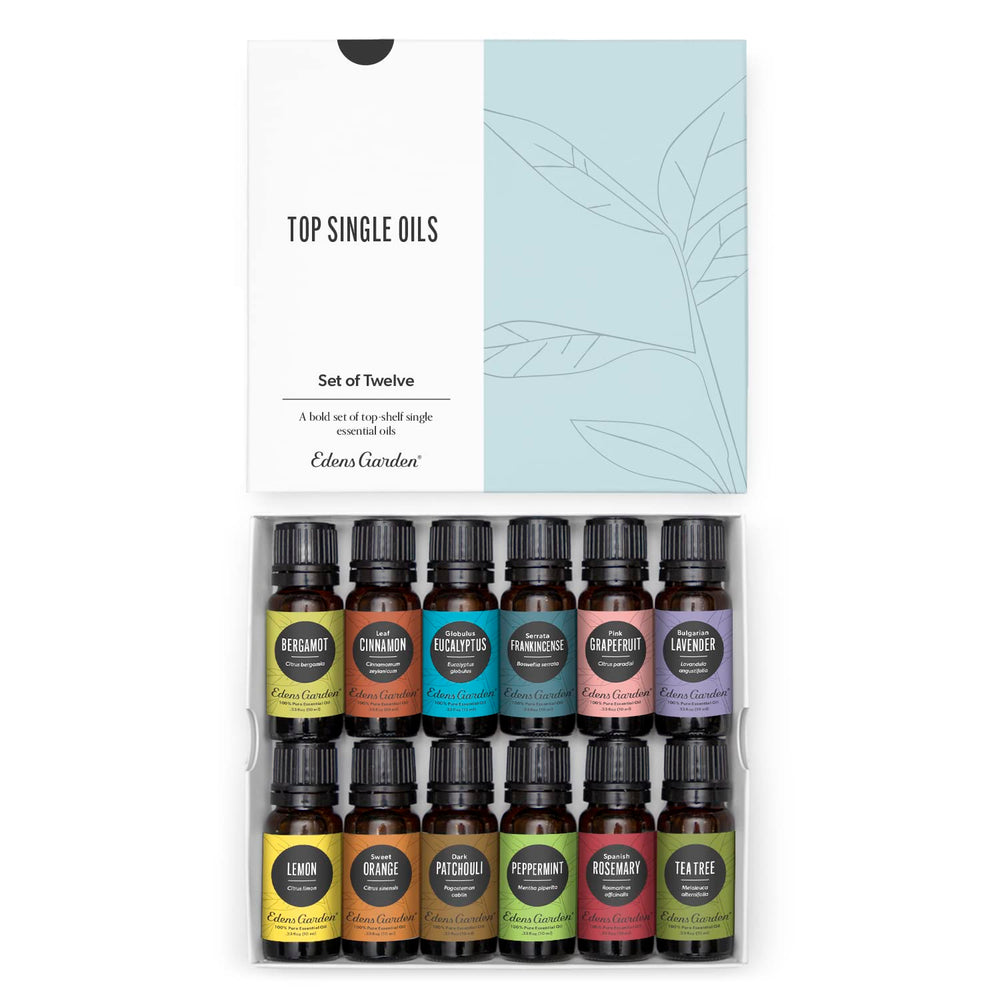 Edens Garden bergamot bottle pour promotes a fresh mood and inviting ambience.