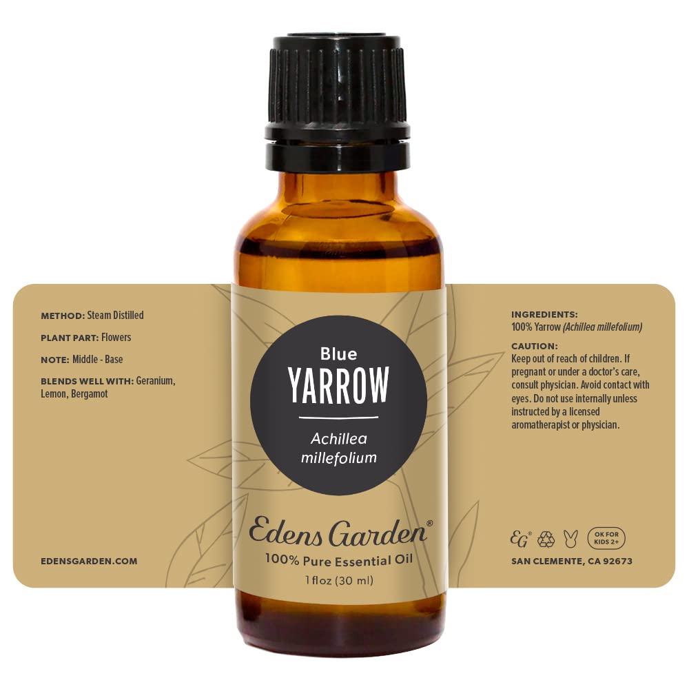 Edens Garden Yarrow-Blue packaging on display highlighting value and quality.