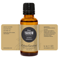 Edens Garden Yarrow-Blue packaging on display highlighting value and quality.