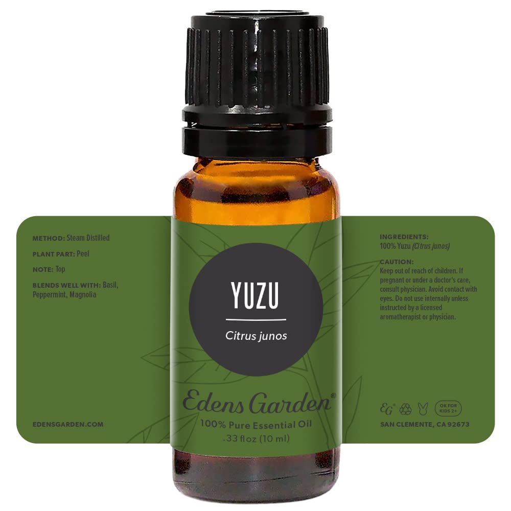 Bright citrus room ambience created by Edens Garden Yuzu essential oil.