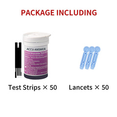 Edga ACCU-Answer lancets pack for safe, easy testing.