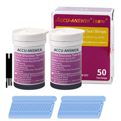 Edga ACCU-Answer 50 test strips for precise at-home readings.