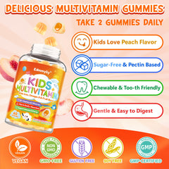 Edmmyliy Kids Multivitamin Gummies chewy texture supports hassle-free daily use