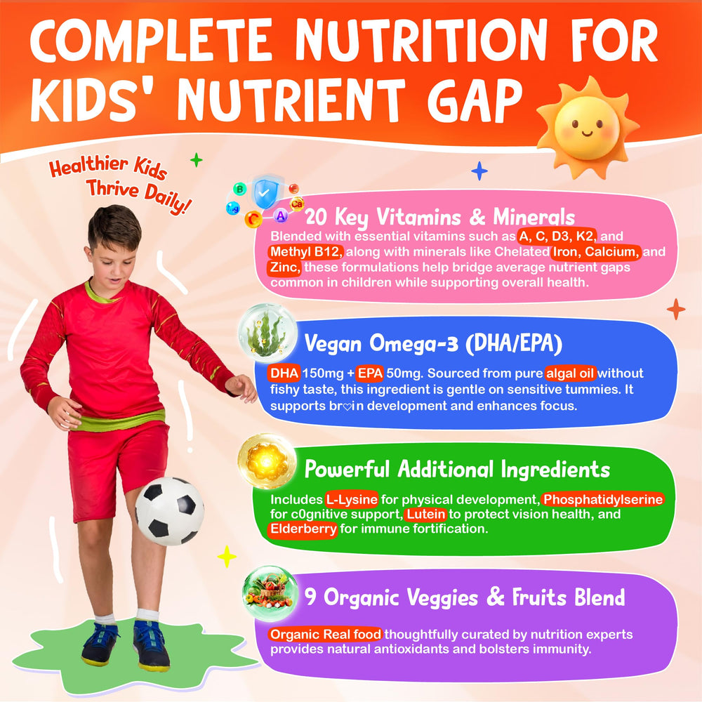 Edmmyliy Kids Multivitamin Gummies mixed-berry flavor appeals to picky eaters