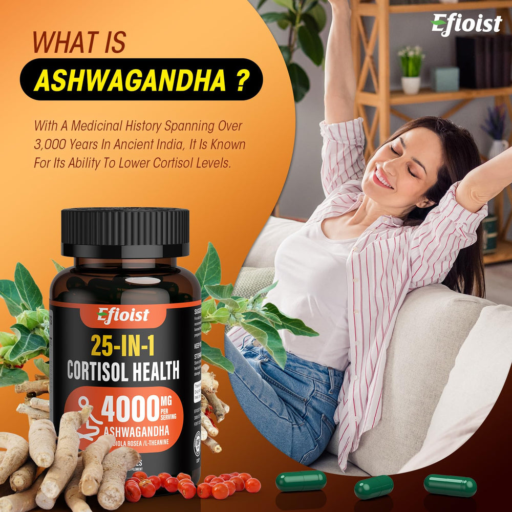Efioist Cortisol Supplement capsules ready for daily mood and focus support