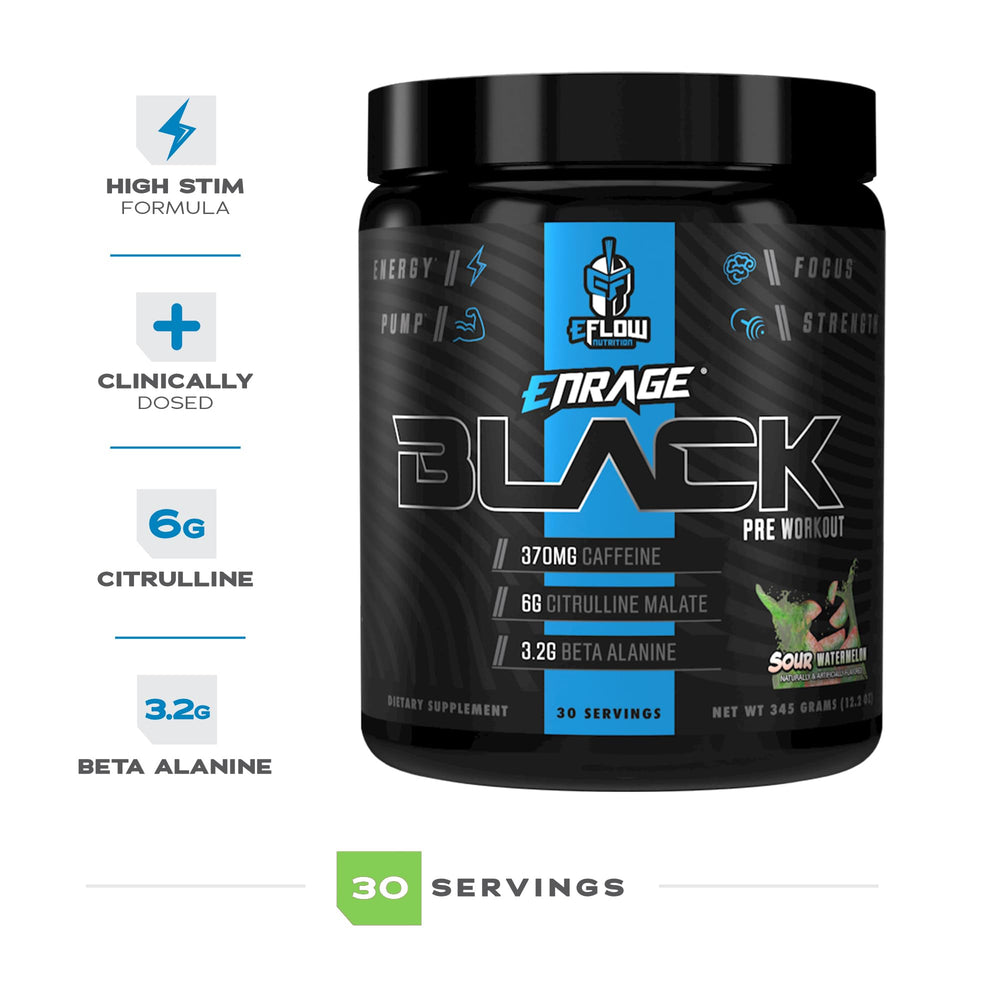 eFlow Nutrition Enrage shaker ready with water for energy boost
