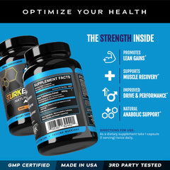 eFlow Nutrition Turkesterone label detail showing ingredients and quality