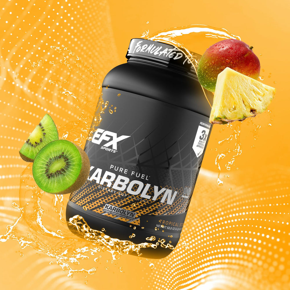 EFX Karbolyn Fuel athlete in action during training using fast carbs