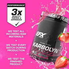 EFX Karbolyn Fuel bottle hero shot emphasizing quality and branding