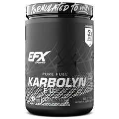 EFX Karbolyn Fuel bottle pour shows fast-acting energy for workouts.