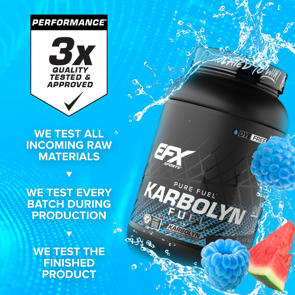 Box showing 36 servings emphasizes long-lasting energy options for training