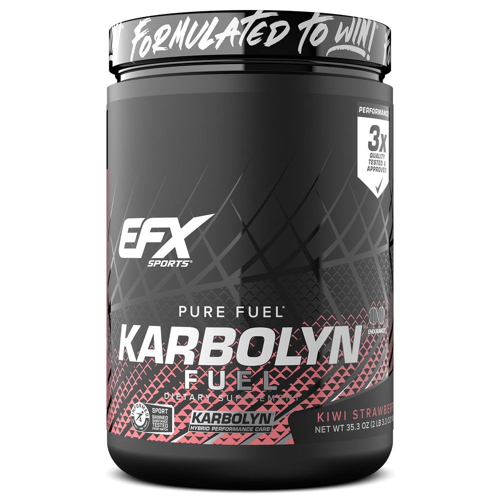 EFX Sports Karbolyn Fuel bottle pouring for fast energy during training