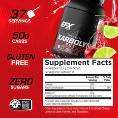 Cherry Limeade Karbolyn Fuel poured into glass