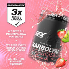 Elite athlete prepping with Karbolyn Fuel implies sustained energy for training blocks