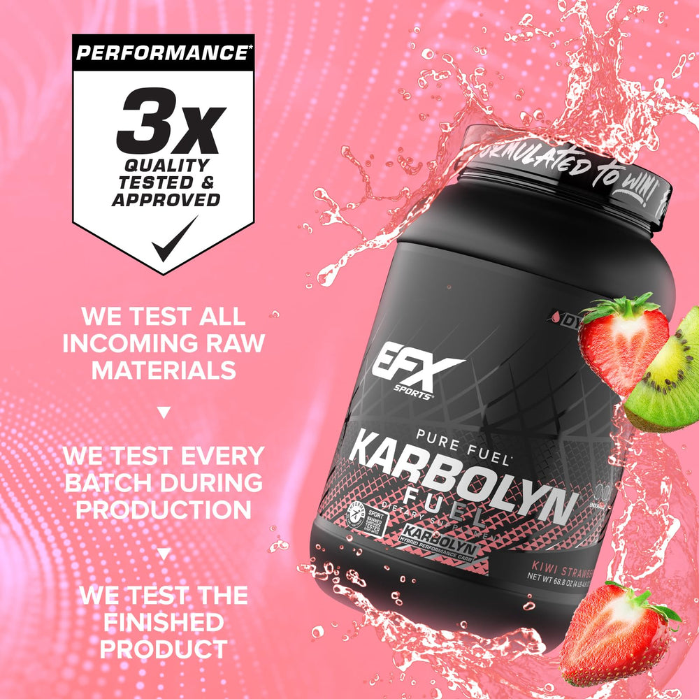 EFX Sports Karbolyn Fuel in-use before workout for smooth energy