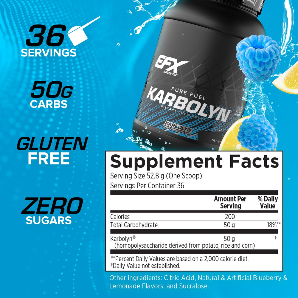 EFX Karbolyn Fuel powder being poured shows smooth mix and steady energy.