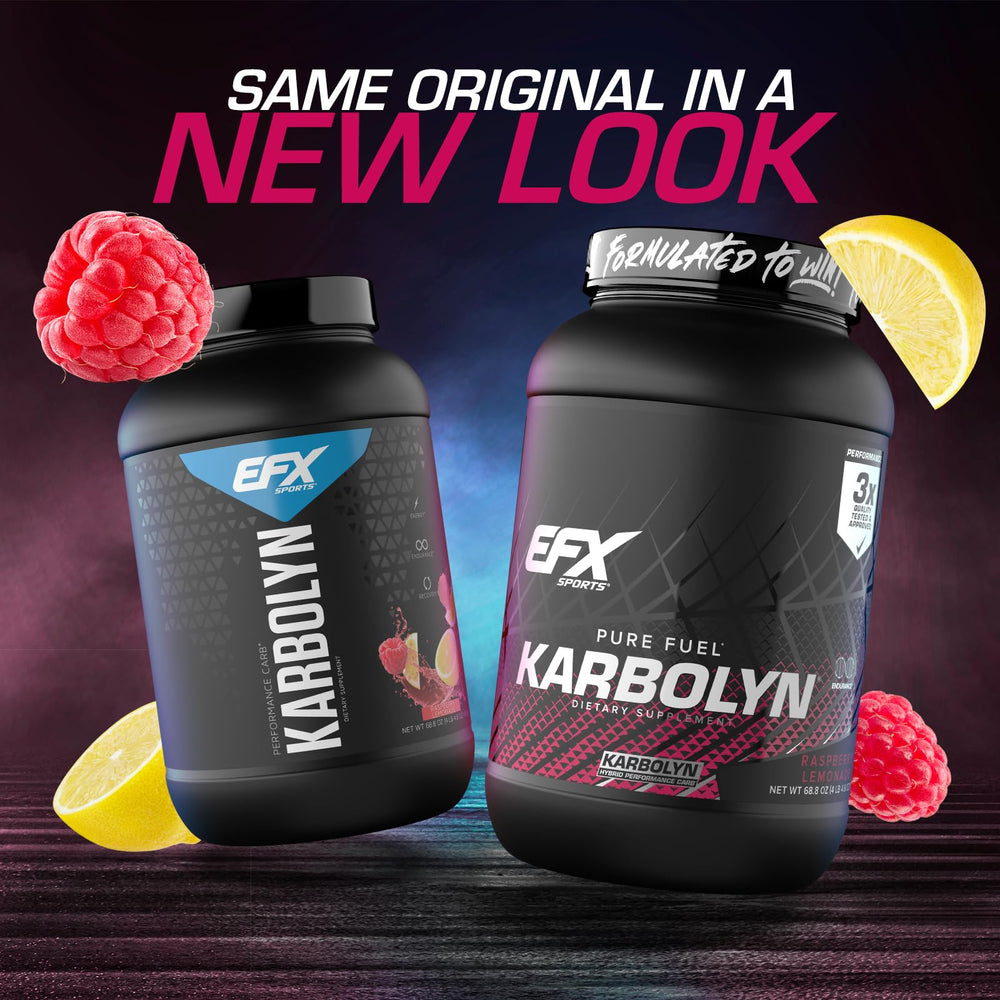 Karbolyn Fuel Raspberry Lemonade label close-up highlights formula benefits