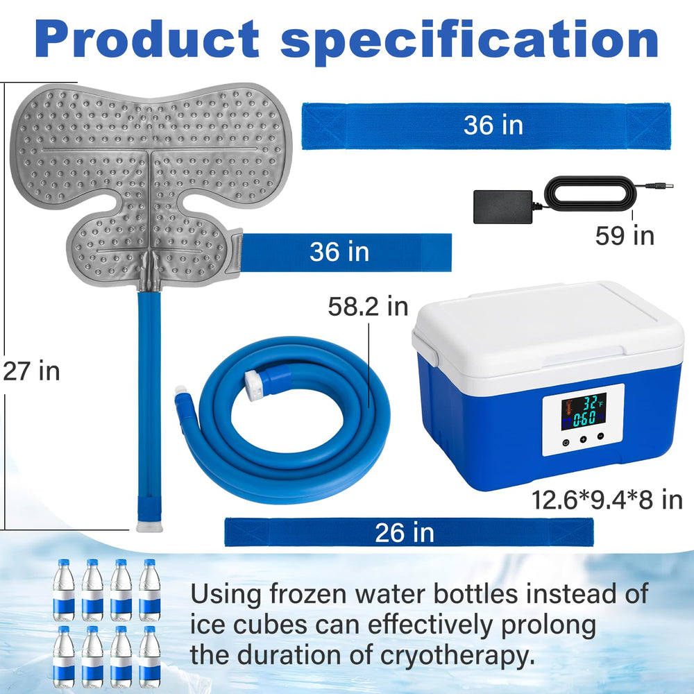 Egfvcbo Ice Machine full kit includes all components for home cryotherapy