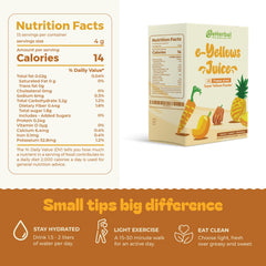 eHerbal superfood sachetes close-up with plant-based ingredients for clean-label wellness