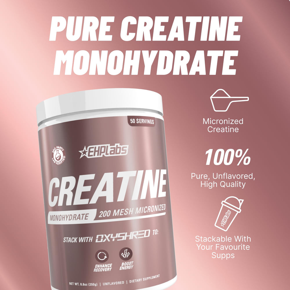 EHP Labs CREA-8 powder dissolves smoothly in water.