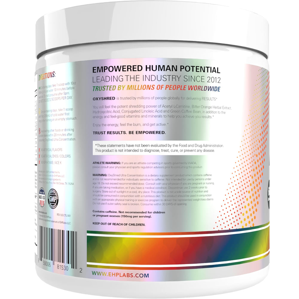EHP Labs OxyShred energy boost during workouts for steady performance