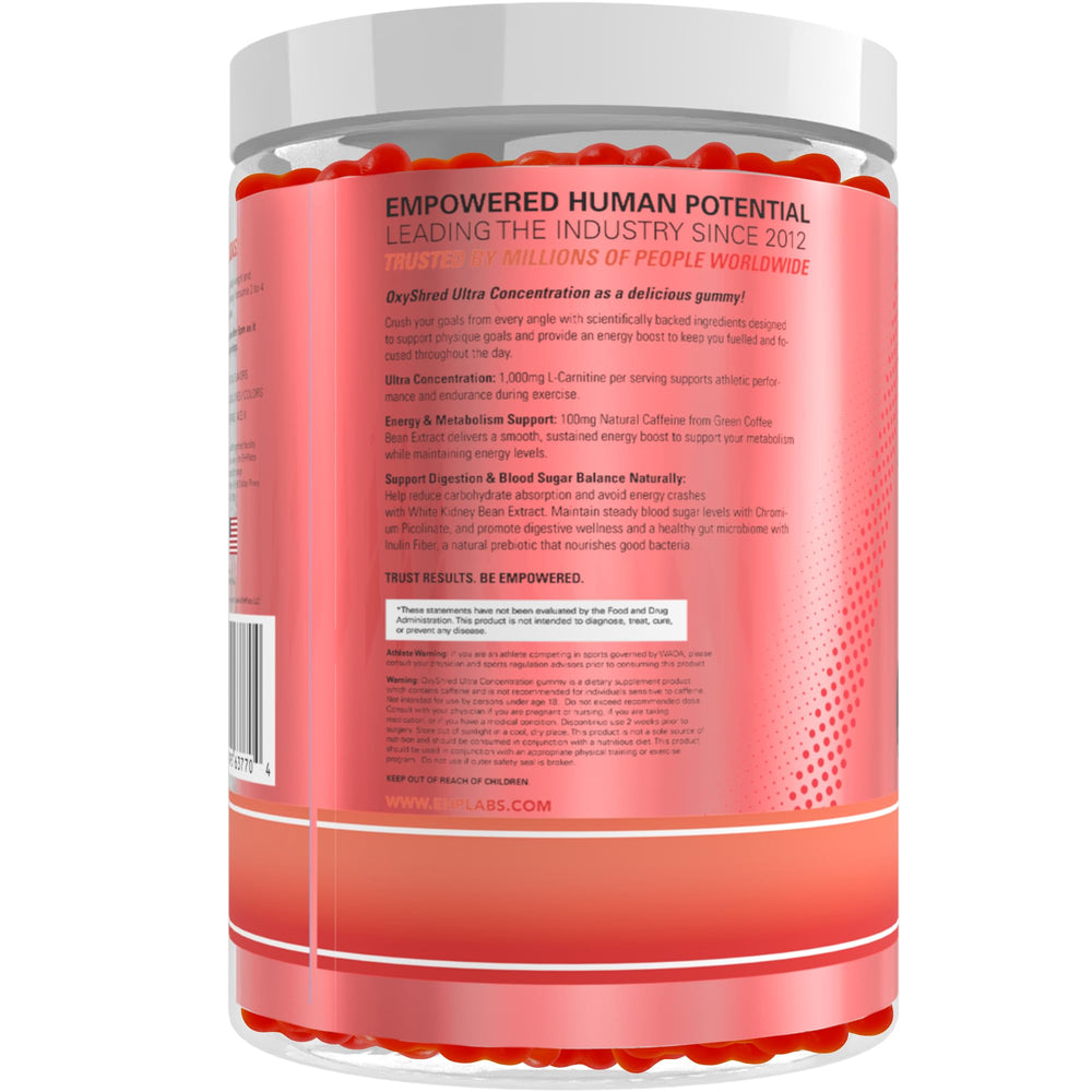 EHP Labs OxyShred Gummies daily-use setup for quick energy