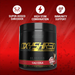 Glass of Cali Cola shake ready for a high-energy session.
