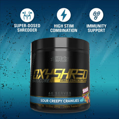 EHP Labs OxyShred Hardcore acetyl-L-carnitine close-up for focused workouts