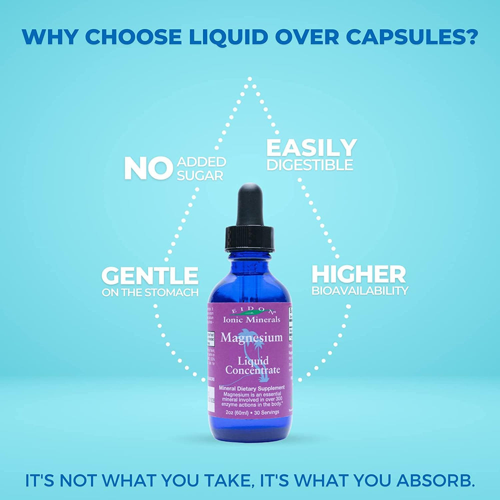 Eidon mineral drops on nutrition plan image conveying daily wellness routine.