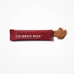 eimele Calibrate Reds label front highlighting vegan weight-support formula