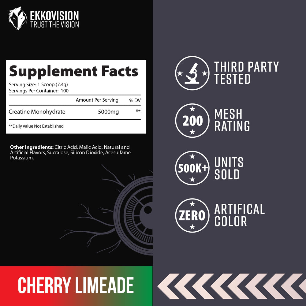 Shaker bottle prepared for pre or post-workout use with Ekkovision.