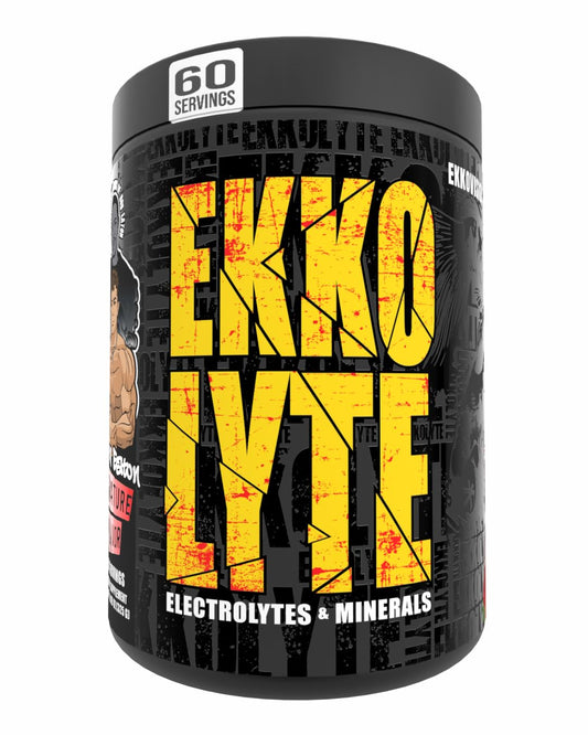 Ekkovision Ekkolyte powder bottle ready for daily hydration on the go.
