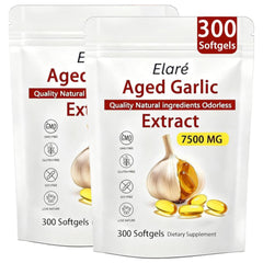 Elare aged garlic extract bottle for odorless daily capsules