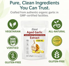 Elare non-GMO gluten-free seal shows dietary clarity.