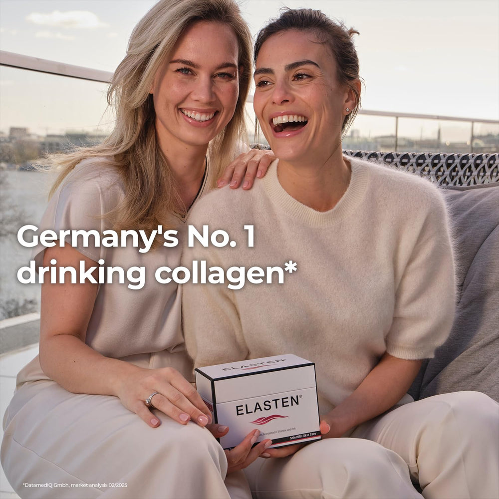Elasten recycled packaging highlights sustainable ampoules.